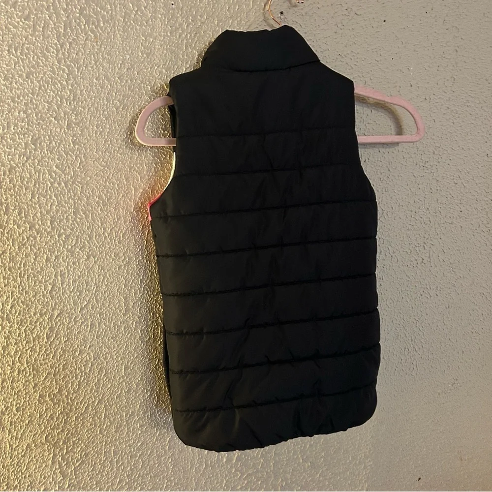 Puma Puffer Vest Girls Size S 7/8 Full Zip Winter Layering Y2K School